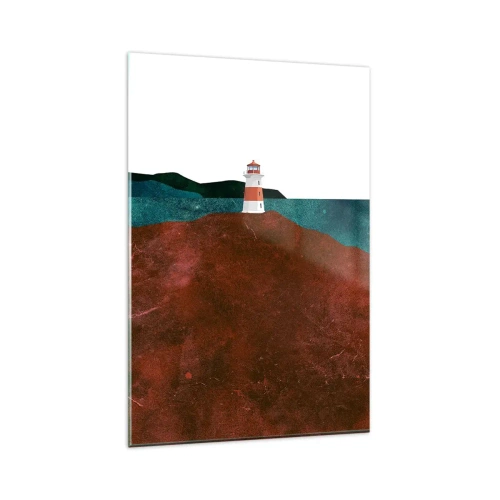 Quadro em vidro - Olhando para o mar - 80x120 cm