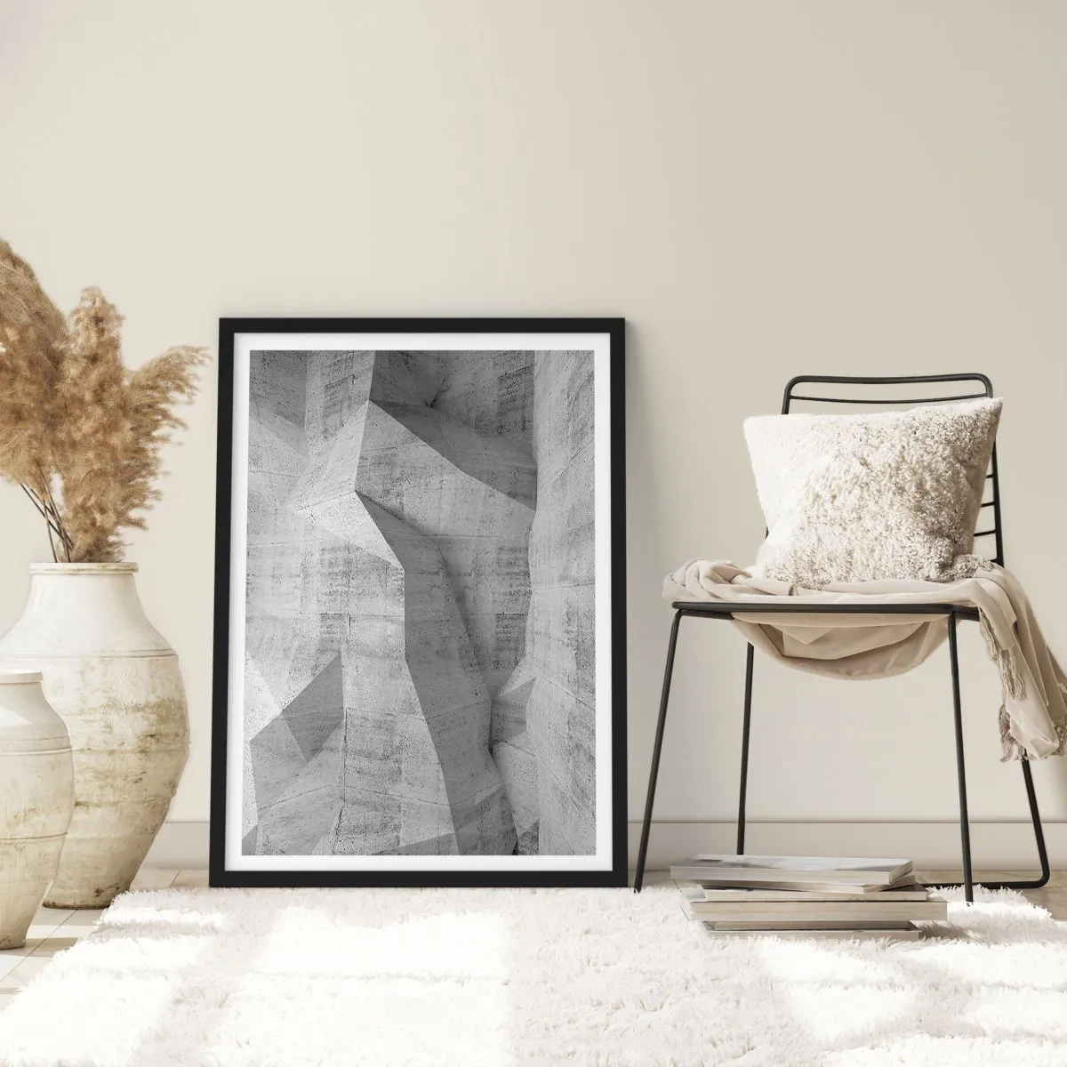 Pôster com moldura preta - Um verdadeiro desafio - 70x100 cm