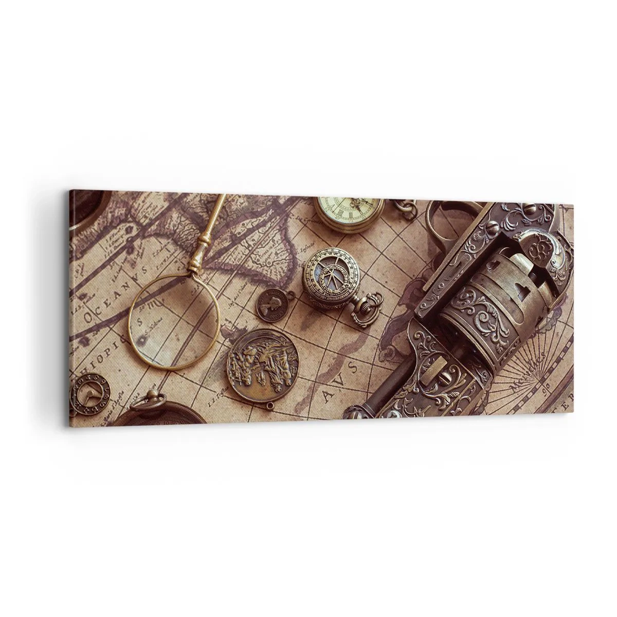 Quadro em tela - A aventura nos chama - 100x40 cm
