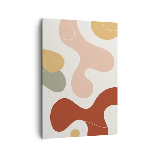 Quadro em tela - Ziguezagues ornamentais - 50x70 cm