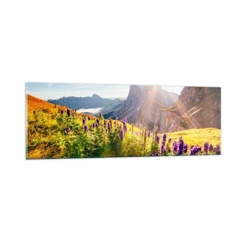 Quadro em vidro - A vida secreta das ervas - 90x30 cm