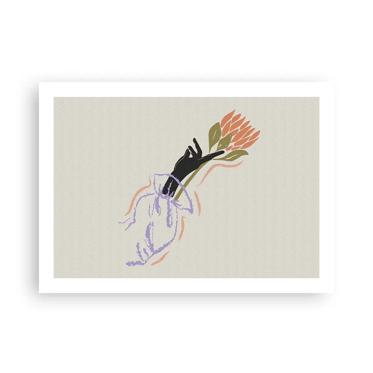 Pôster - Toque fraterno - 70x50 cm