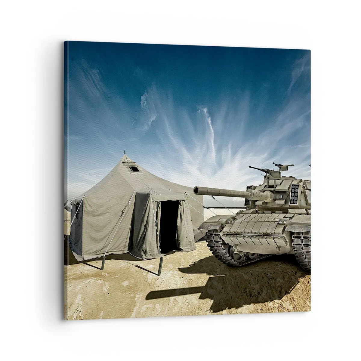 Quadro em tela - Sonho militar - 60x60 cm
