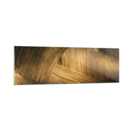 Quadro em vidro - No labirinto dourado - 160x50 cm