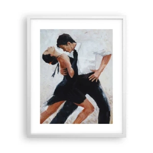 Pôster em moldura branca - O tango dos meus sonhos  - 40x50 cm