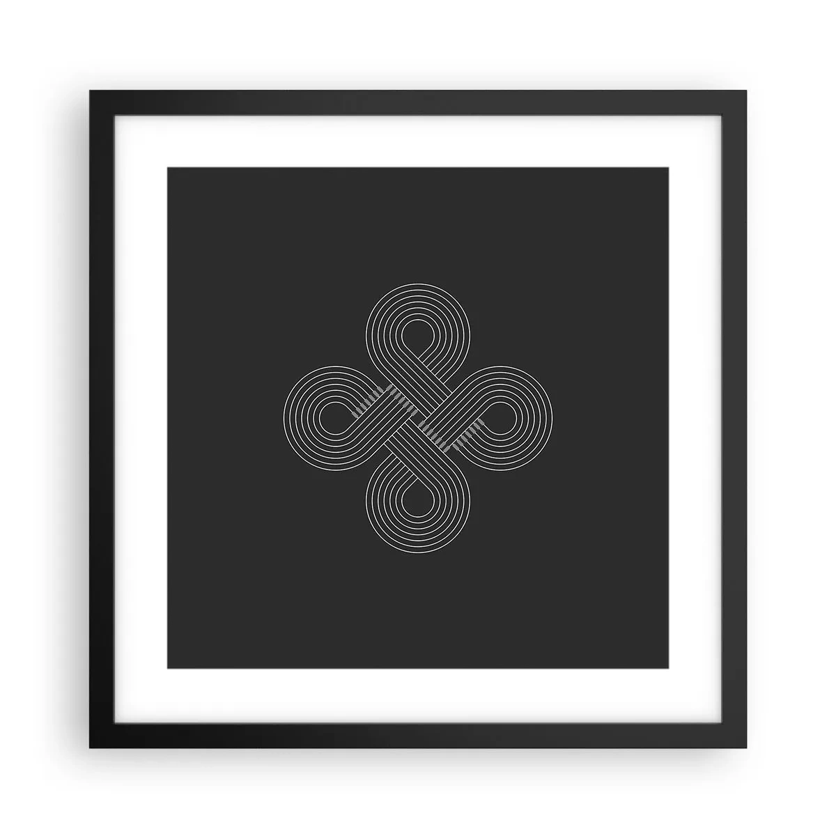 Pôster com moldura preta - No espírito celta - 40x40 cm