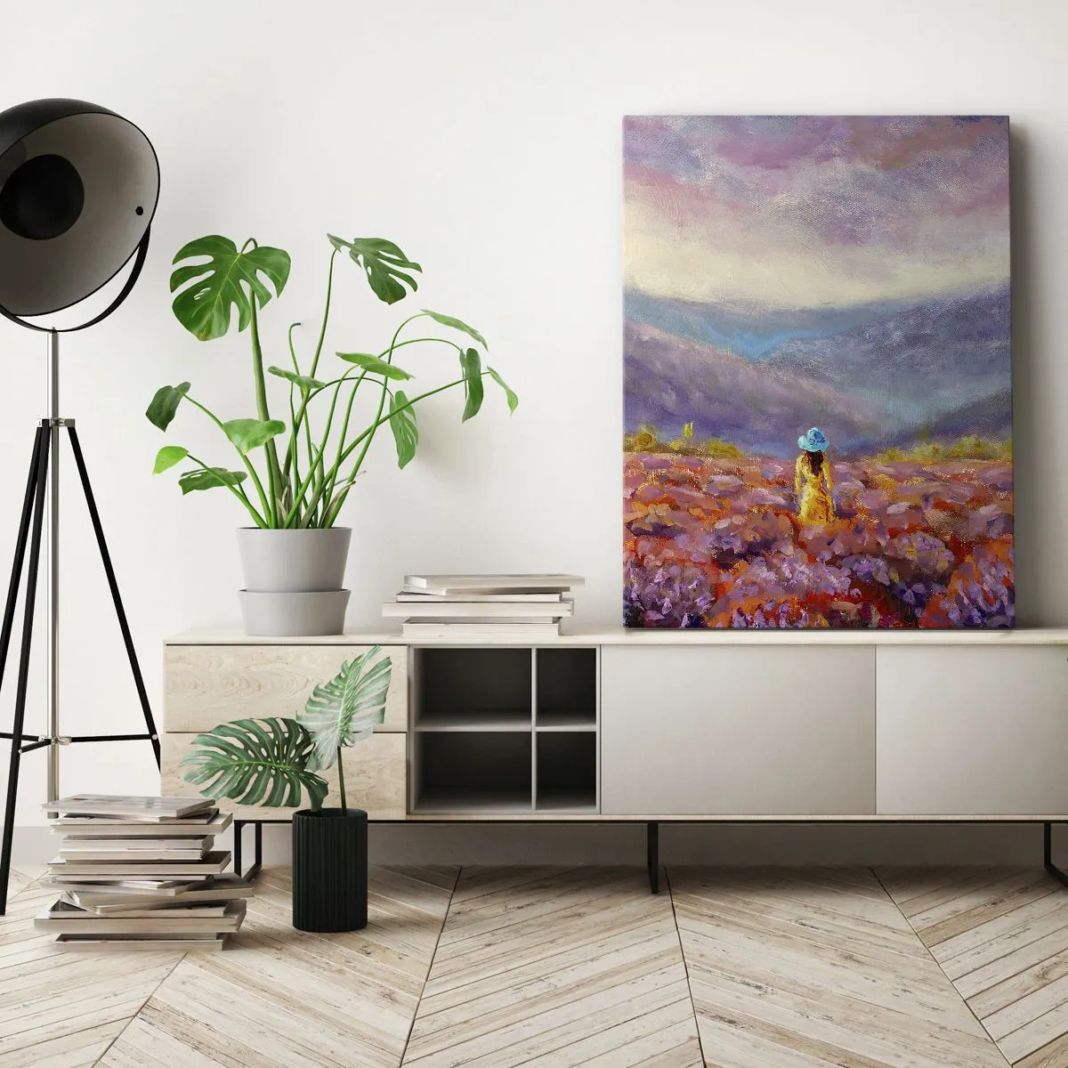 Quadro em tela - No mundo da lavanda - 50x70 cm