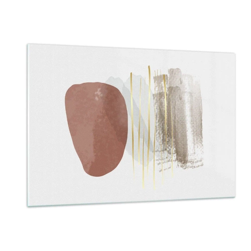 Quadro em vidro - Colunata abstrata - 120x80 cm