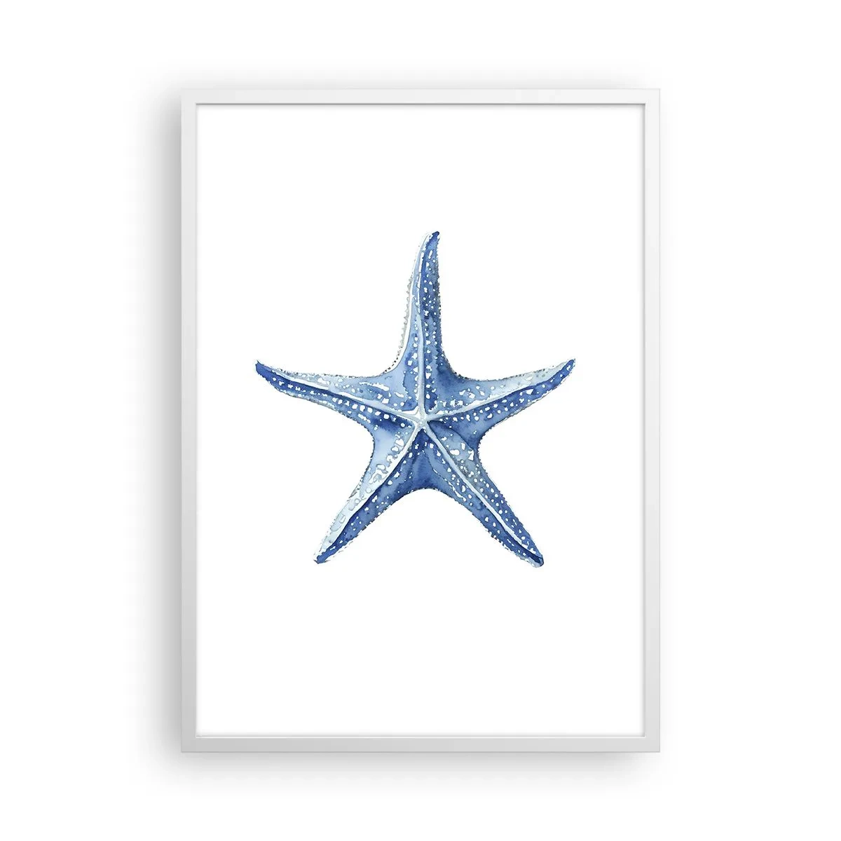 Pôster em moldura branca - Estrela do mar - 50x70 cm