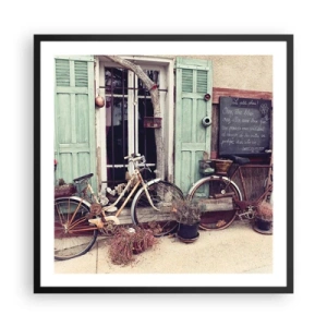 Pôster com moldura preta - Viva a província - 60x60 cm