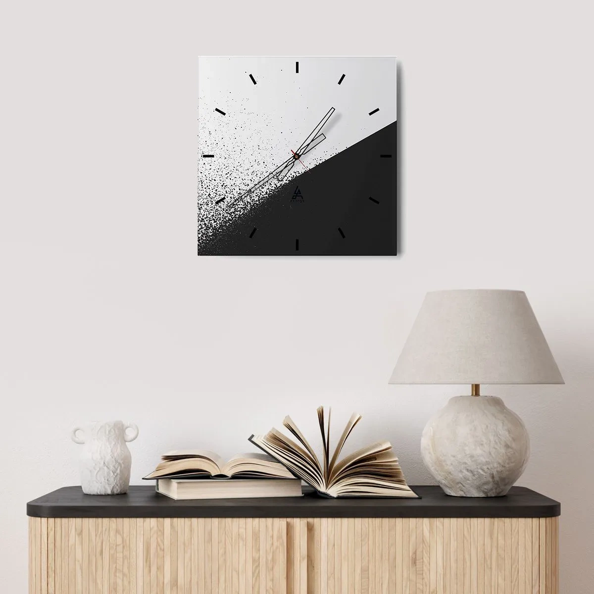 Relógio de parede - Relógio em vidro - Cada vez mais rápido, cada vez mais - 40x40 cm