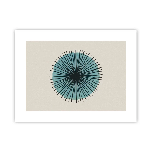 Pôster - Radiante sobre o azul - 40x30 cm