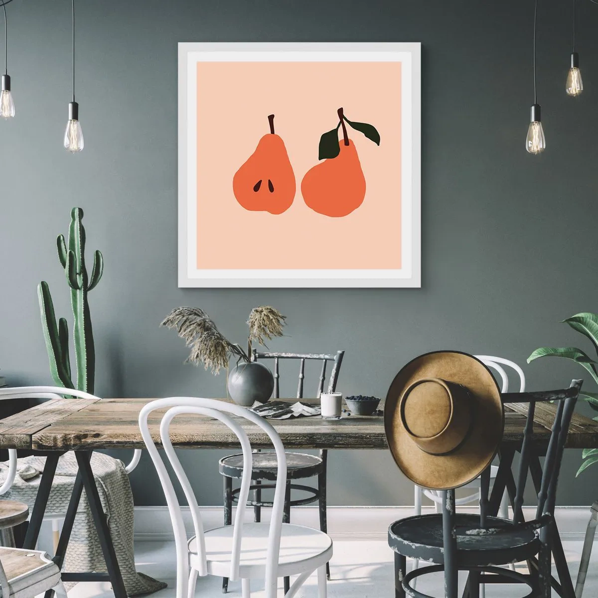 Pôster em moldura branca - A própria doçura - 40x40 cm