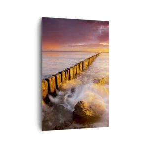 Quadro em tela - A suavidade das ondas - 80x120 cm