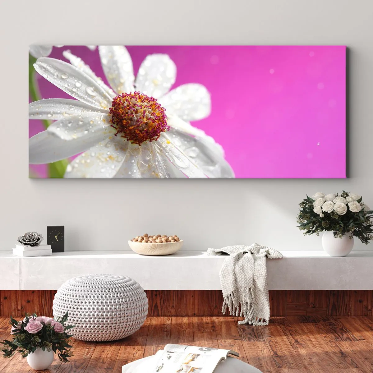 Quadro em tela - Modesto em sua beleza - 140x50 cm