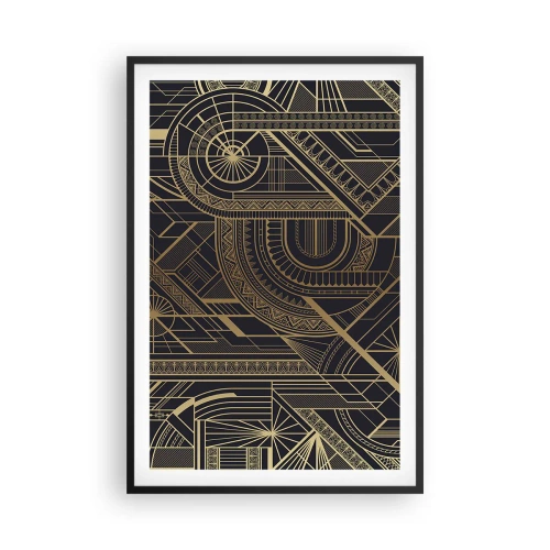 Pôster com moldura preta - Conceitos, ideias, planos - 61x91 cm