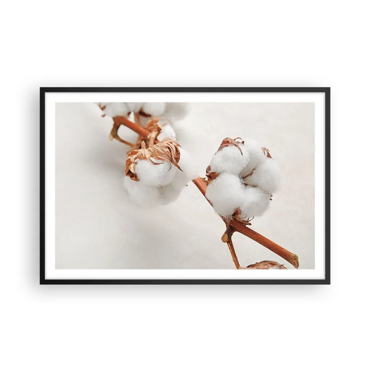 Pôster com moldura preta - Apenas acaricie - 91x61 cm