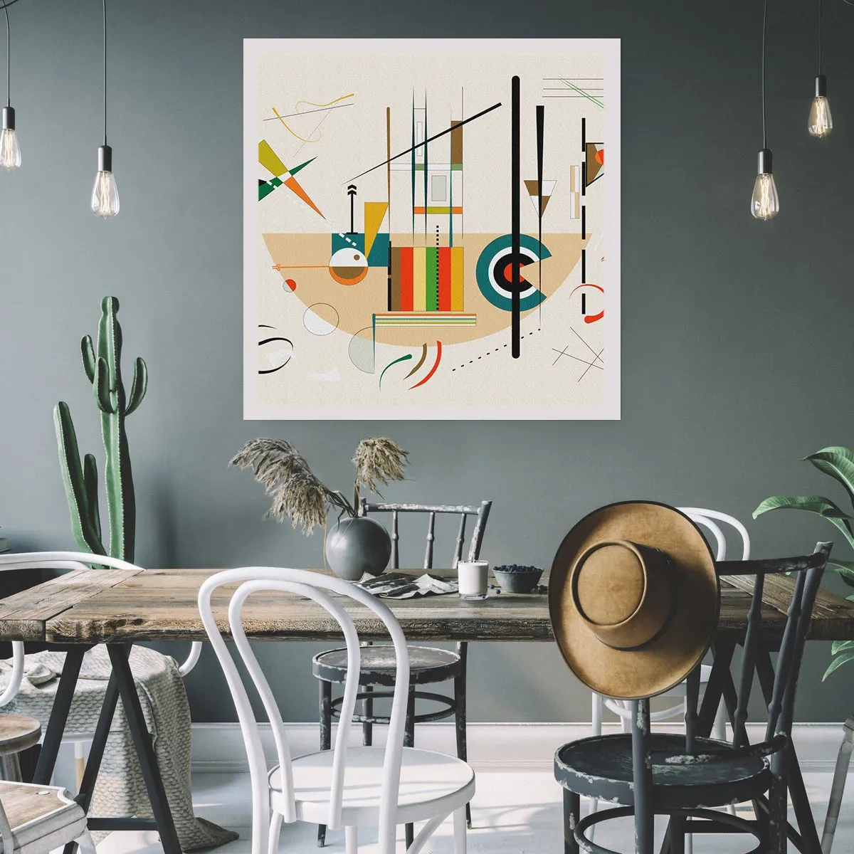 Pôster - E o mundo ri - 60x60 cm