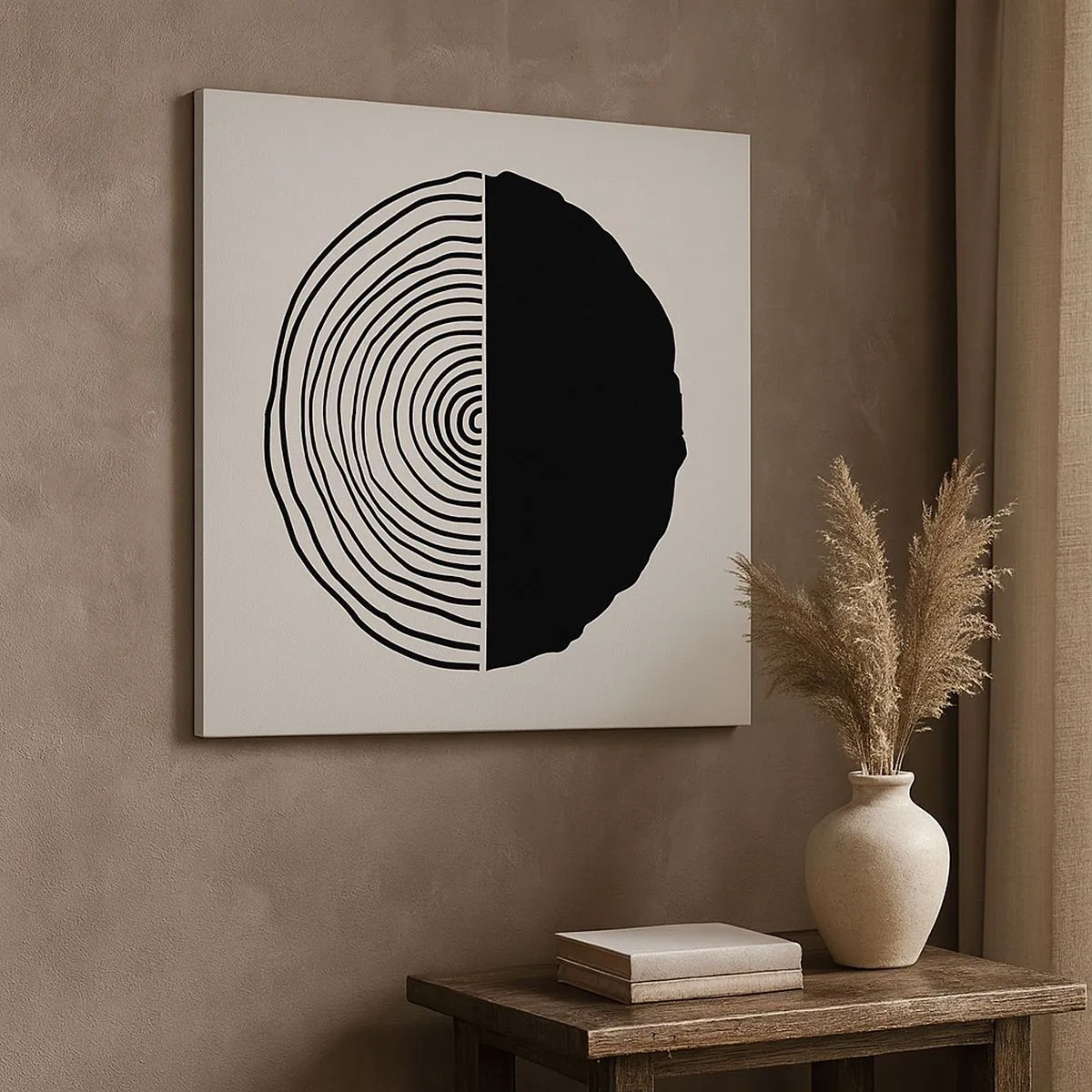 Quadro em tela - Meio a meio - 30x30 cm