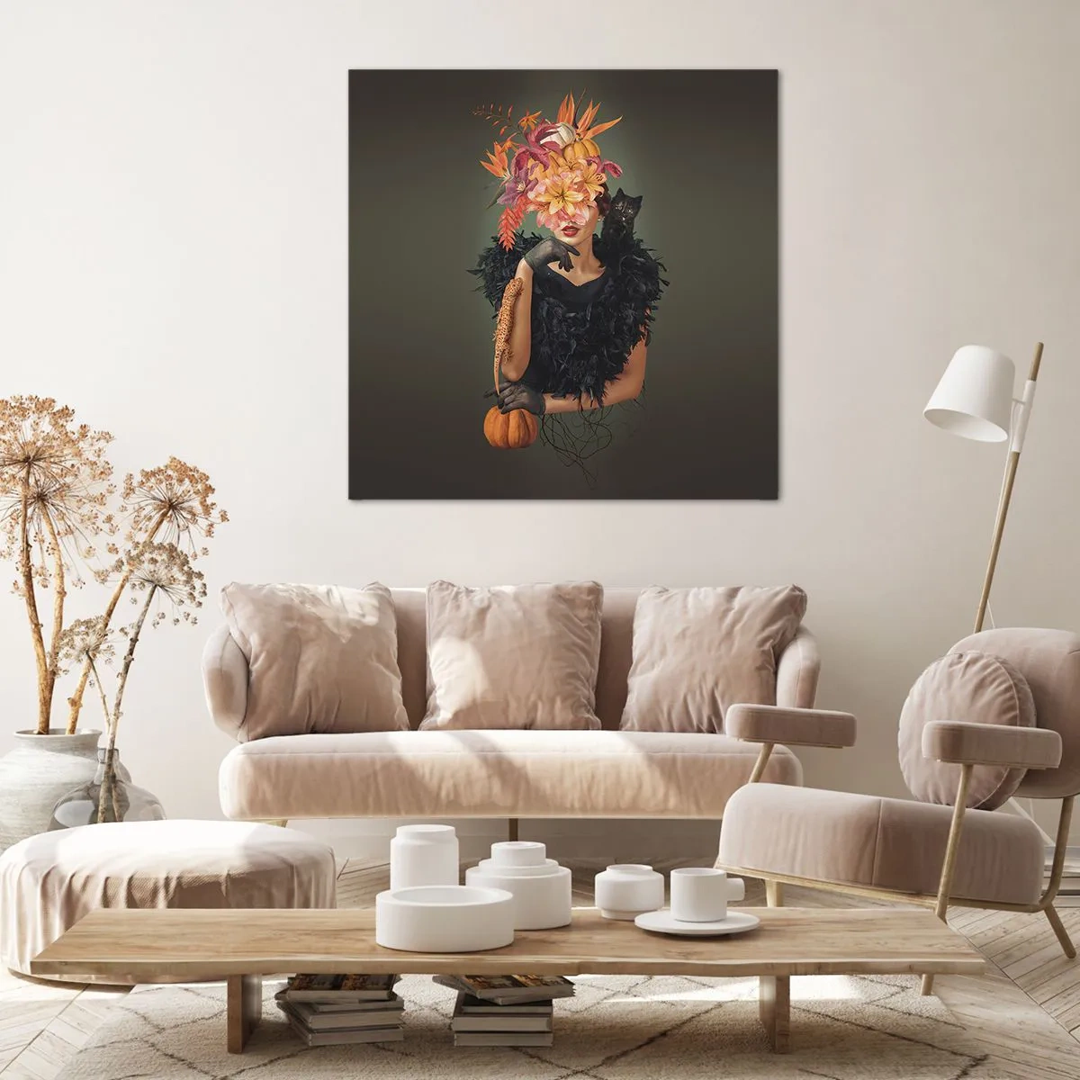 Quadro em tela - O feitiço da bruxa - 30x30 cm