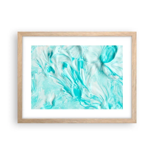 Pôster com moldura de carvalho claro - Juntos para sempre - 40x30 cm