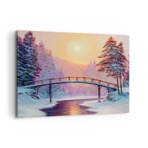 Quadro em tela - Quatro estações - inverno - 100x70 cm