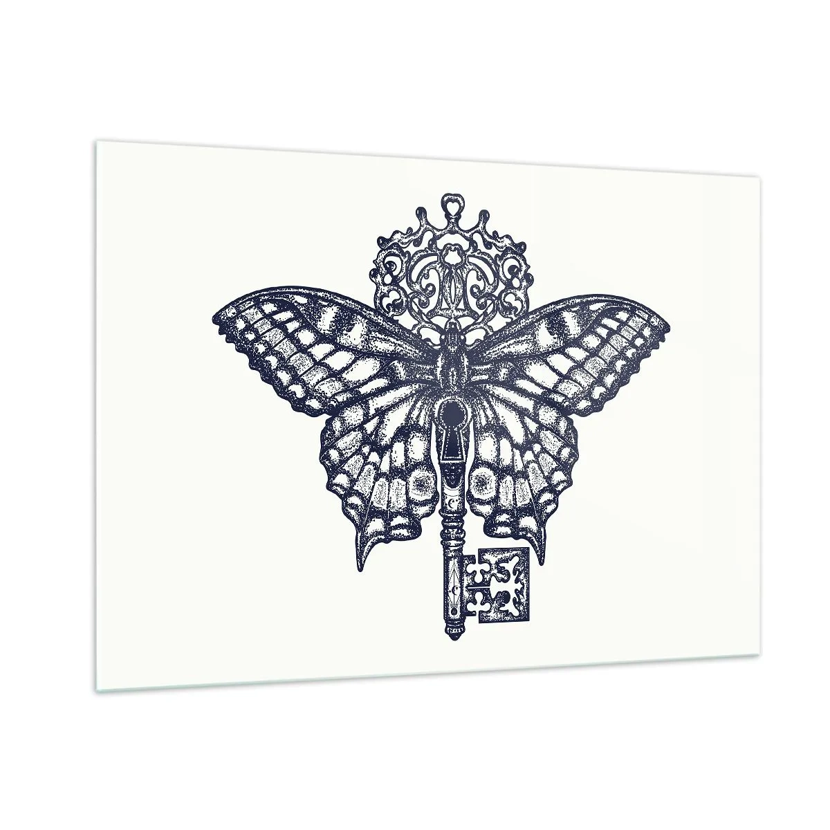 Quadro em vidro - Todos os mistérios do coração - 100x70 cm