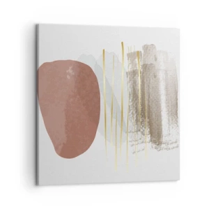 Quadro em tela - Colunata abstrata - 50x50 cm