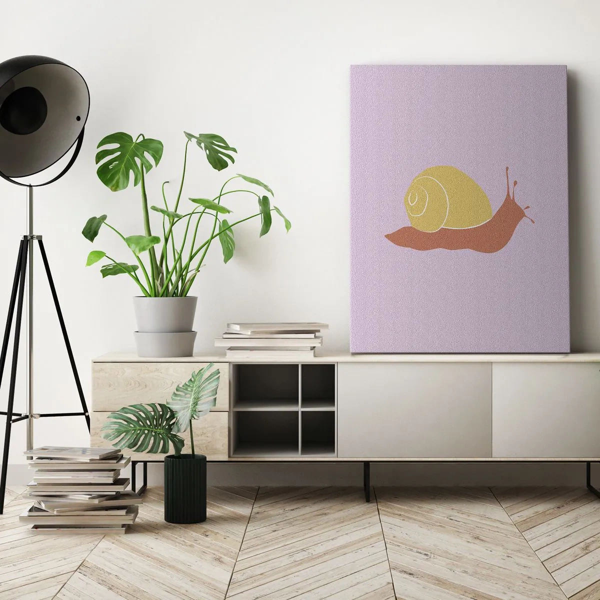 Quadro em tela - Não há pressa - 65x120 cm