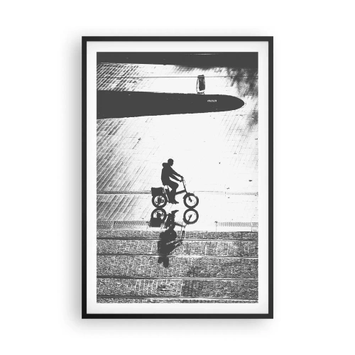 Pôster com moldura preta - Em frente, pela cidade - 61x91 cm
