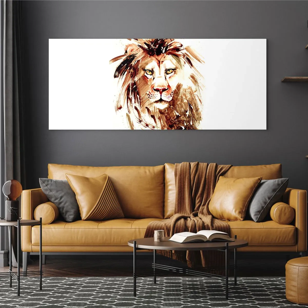 Quadro em vidro - Força e dignidade - 100x40 cm