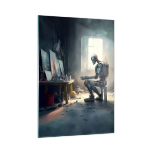 Quadro em vidro - O ato de criação - 50x70 cm