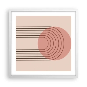 Pôster em moldura branca - Atração irresistível - 50x50 cm