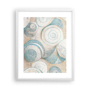 Pôster em moldura branca - O que há dentro da casca? - 40x50 cm