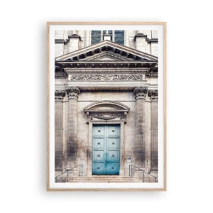 Pôster com moldura de carvalho claro - A porta de entrada para o mundo do espírito - 70x100 cm