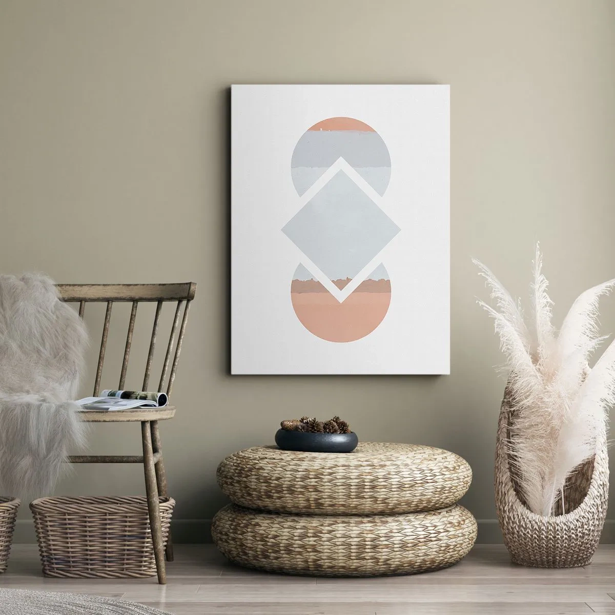 Quadro em tela - A situação é clara - 50x70 cm