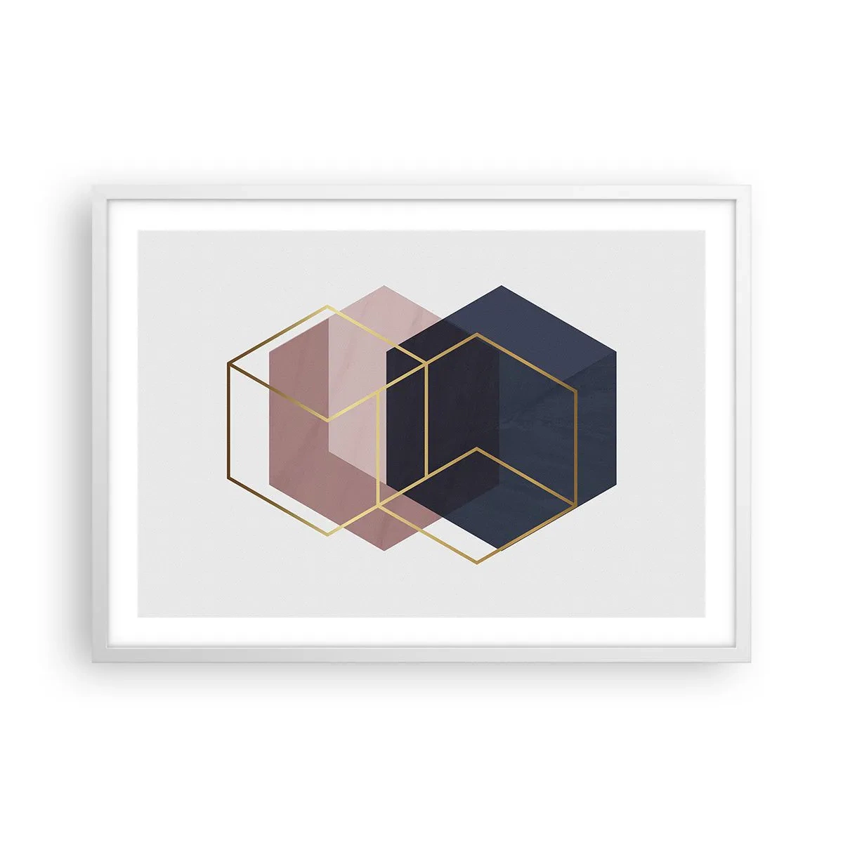 Pôster em moldura branca - O poder da simplicidade - 70x50 cm