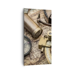 Quadro em tela - Definir um rumo - 65x120 cm