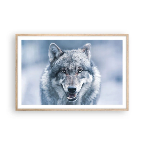 Pôster com moldura de carvalho claro - Vai aceitar o desafio? - 91x61 cm