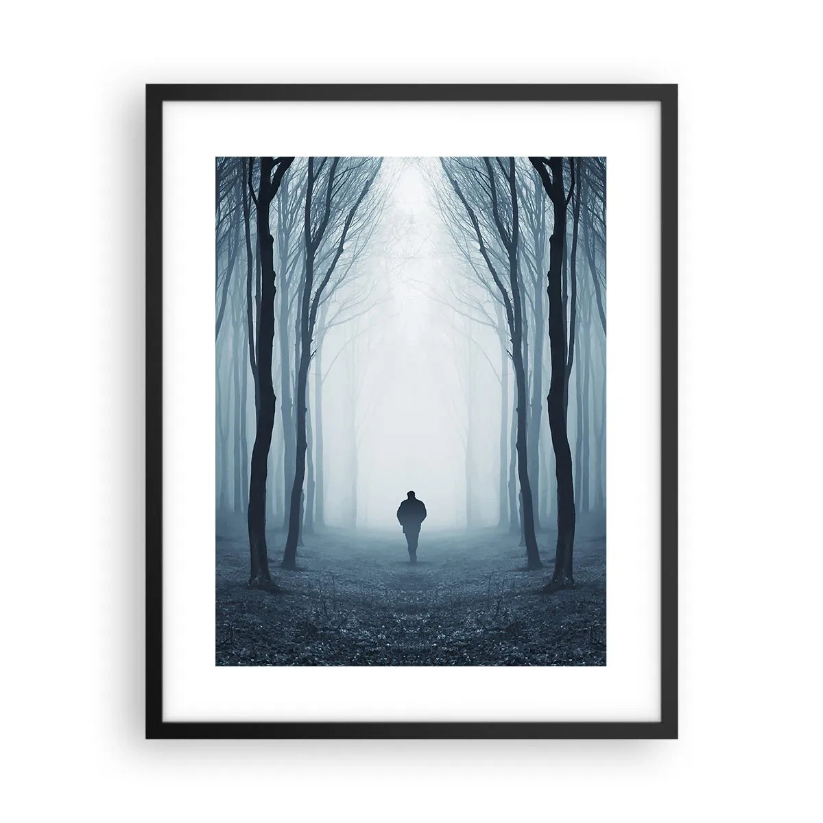 Pôster com moldura preta - Tudo simples e claro - 40x50 cm