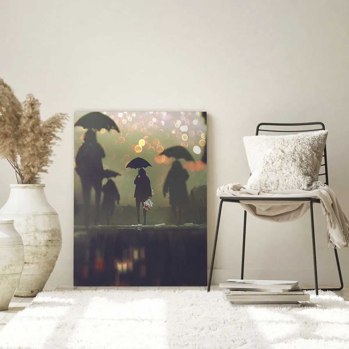 Quadro em vidro - Da perspectiva de uma gota de chuva - 80x120 cm