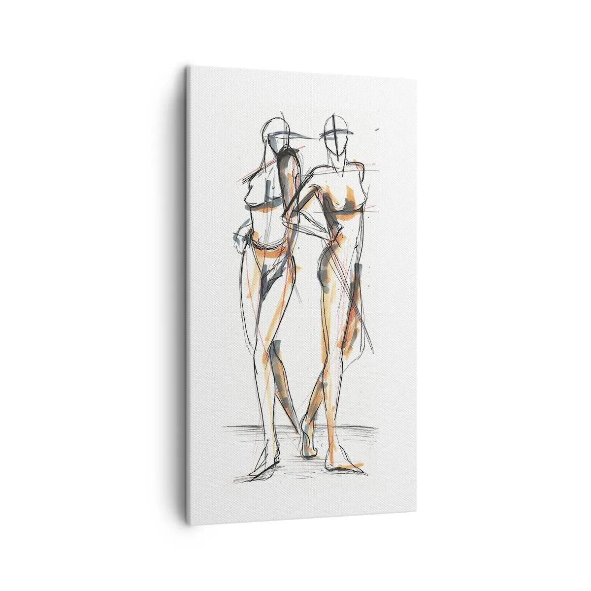 Quadro em tela - Um estudo do encanto - 45x80 cm