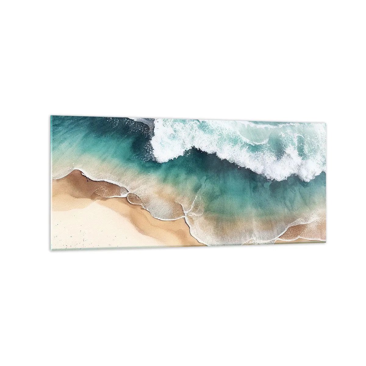 Quadro em vidro - O eterno encontro - 120x50 cm