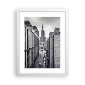 Pôster em moldura branca - Vale de Varsóvia - 30x40 cm