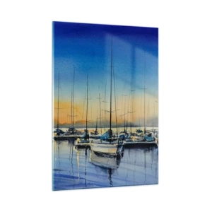 Quadro em vidro - Fim de um bom dia - 50x70 cm