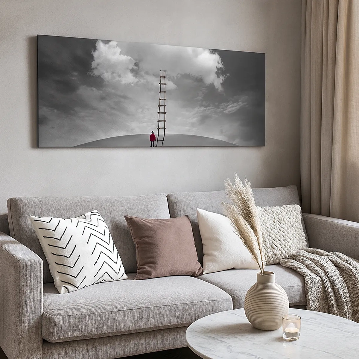 Quadro em tela - Tudo é possível - 30x30 cm