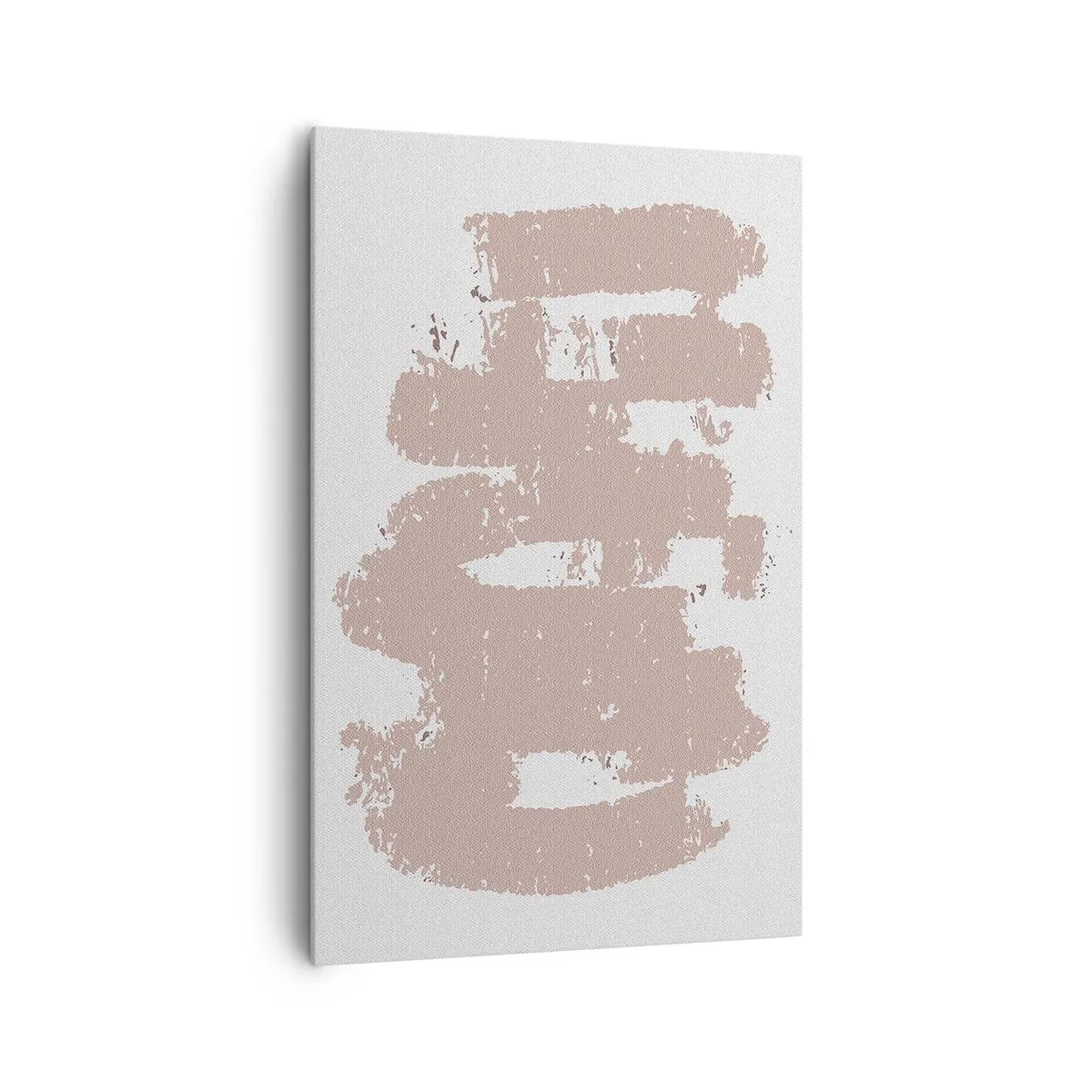 Quadro em tela - Abstração em rosa suave - 80x120 cm