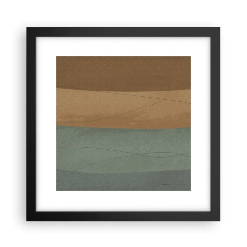 Pôster com moldura preta - Composição horizontal - 30x30 cm