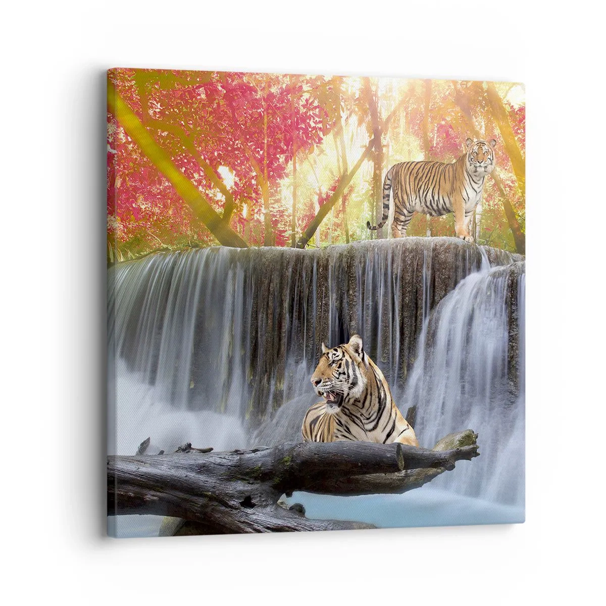 Quadro em tela - Paisagem surrealista    - 30x30 cm