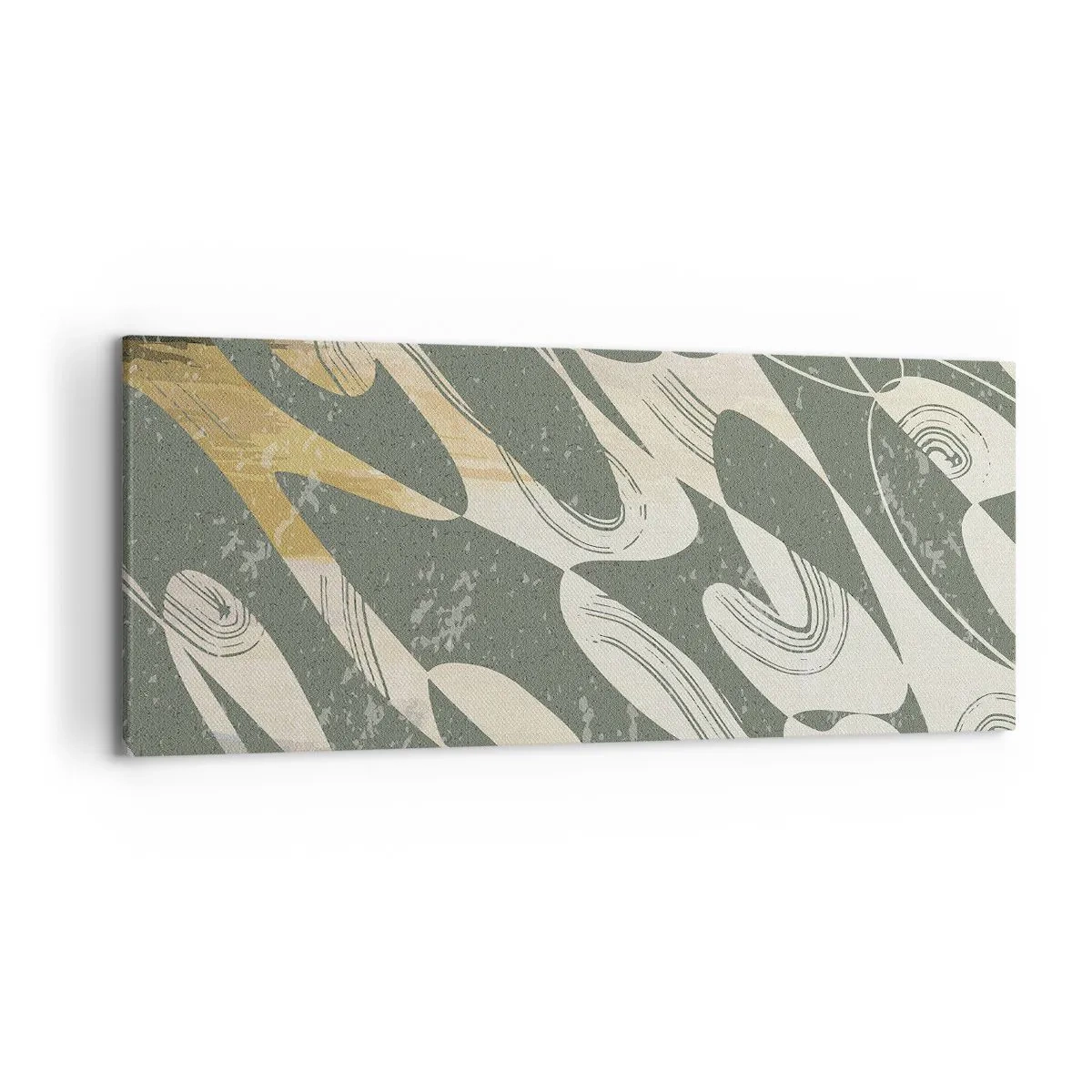 Quadro em tela - Abstração rítmica - 120x50 cm